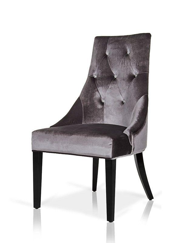 

    
Luxury Grey Velour Tufted Dining Chair Set of 2 VIG A&X Charlotte Traditional

