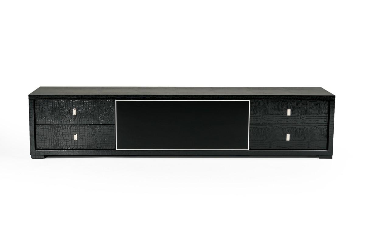 Contemporary, Modern TV Stand A&X Leopold VGUNAA519-227 in Black 