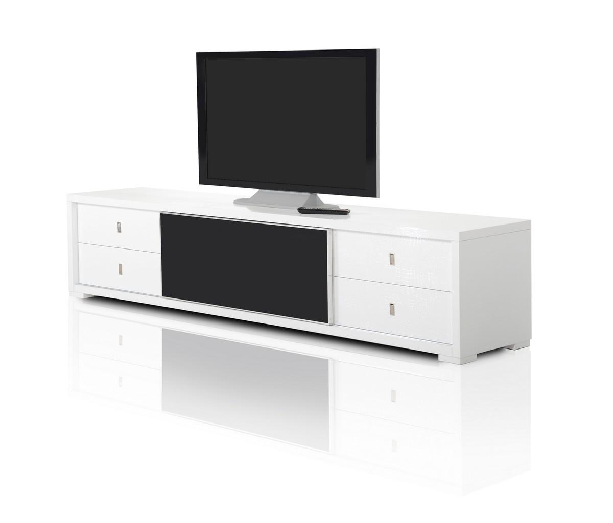

    
Glossy White Crocodile Textured TV Stand VIG A&X Leopold  Modern Contemporary
