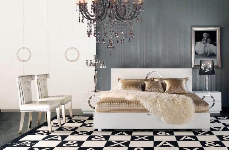 

    
 Order  VIG A&X Ovidius Luxury Glossy White Crocodile Texture King Bedroom Set 4P Modern
