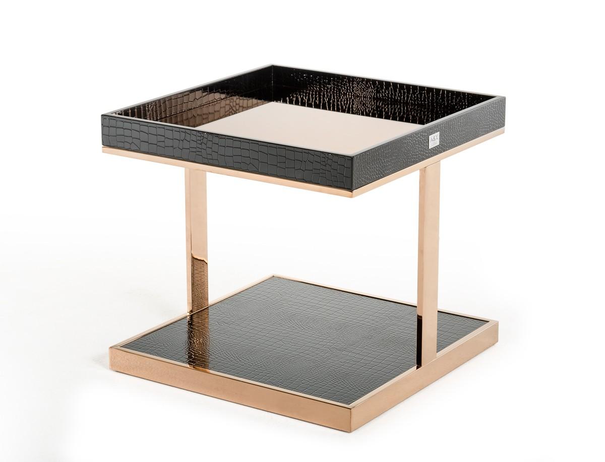 

    
Luxury Large Black & Rosegold End Table VIG A&X Padua Contemporary Modern
