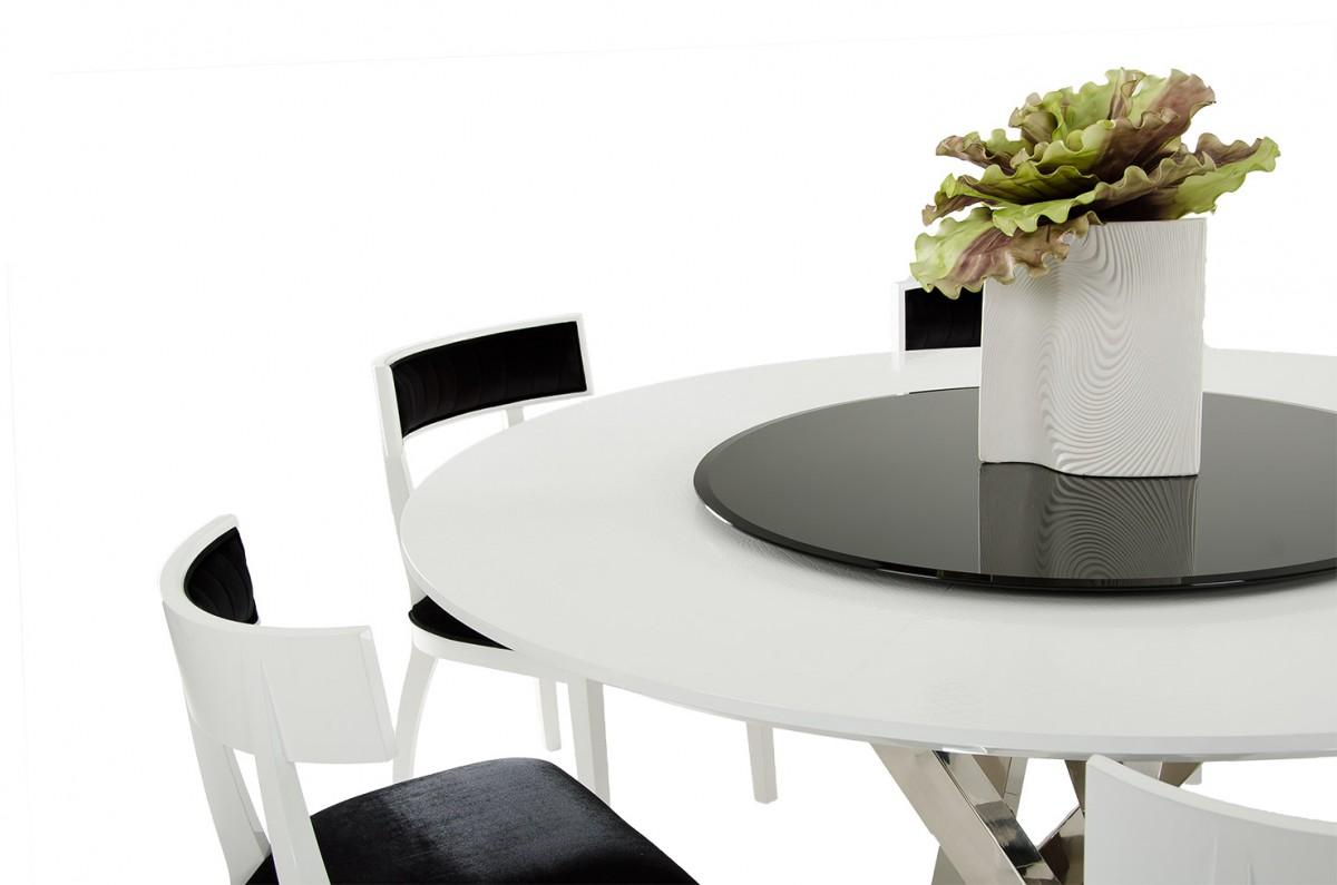 

                    
VIG Furniture A&amp;X Spiral Dining Table White Lacquer Purchase 
