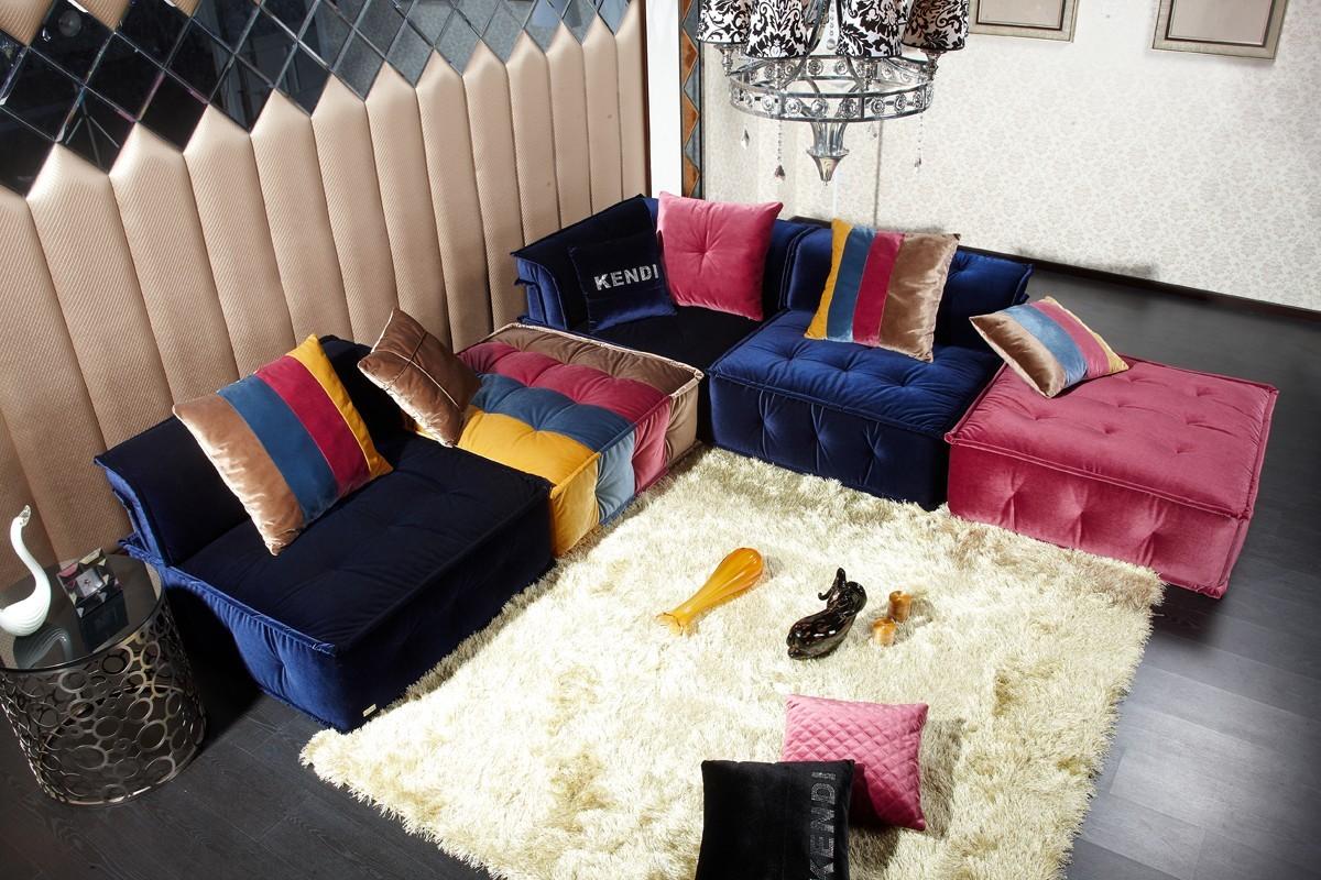 

    
VIG Furniture Divani Casa Dubai Sectional Sofa Multi/Yellow/Pink/Blue VGKNK8450
