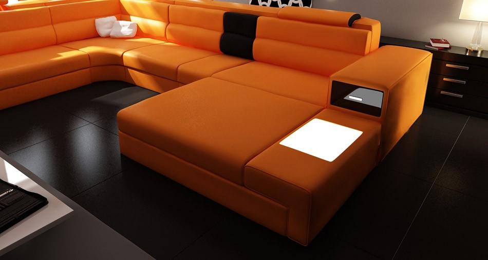 

        
00840729101158Orange Bonded Leather Sectional Sofa Divani Casa Polaris VIG Contemporary Modern
