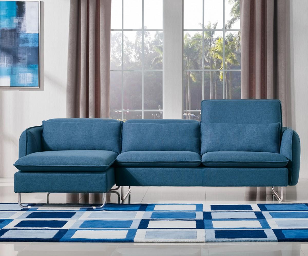 

    
VIG Divani Casa Aleida Blue Fabric Sectional Sofa Contemporary Modern
