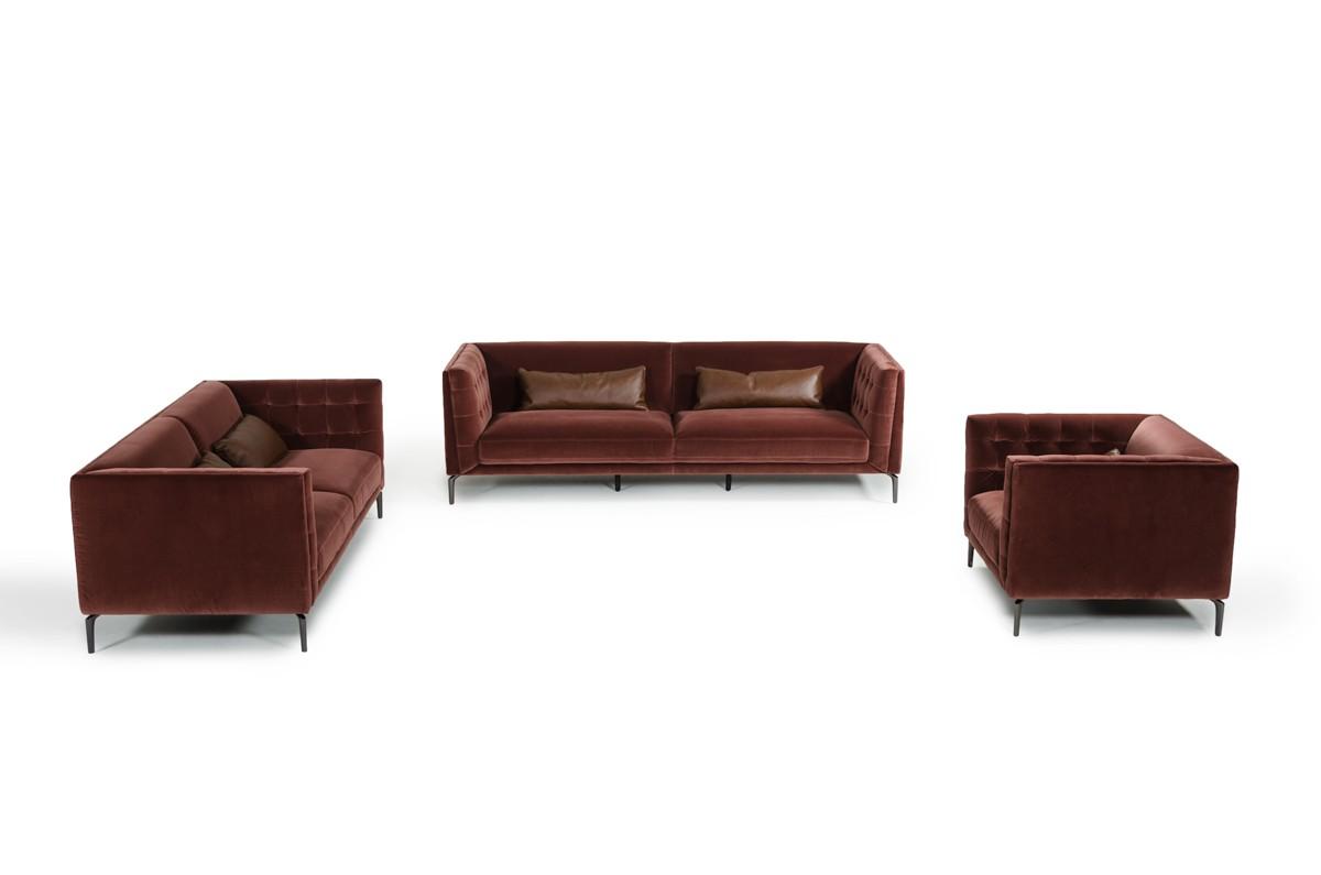 

    
VGKKEX-013-BRN-Sofa Set-3 VIG Furniture Sofa Loveseat and Chair Set
