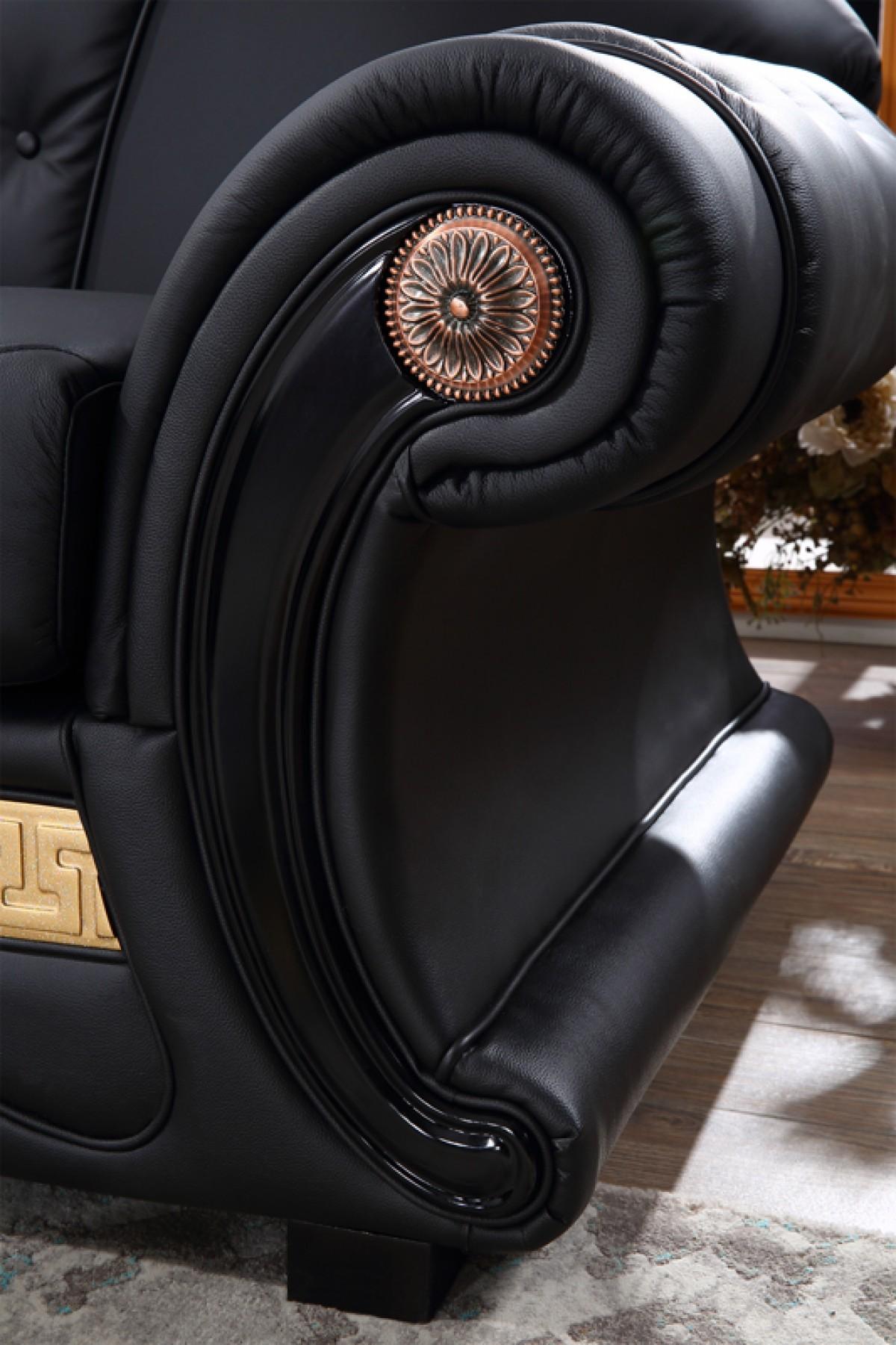 

                    
VIG Furniture Divani Casa Cleopatra Sofa Set Black Leather Purchase 
