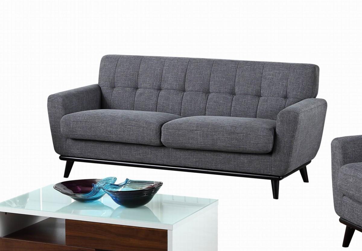Modern Sofa Divani Casa Corsair VGYIT380-S-GRY in Gray Fabric