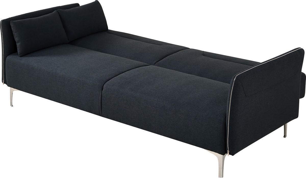

    
Dark Grey Fabric Sofa Bed VIG Divani Casa Davenport Mid-Century Modern
