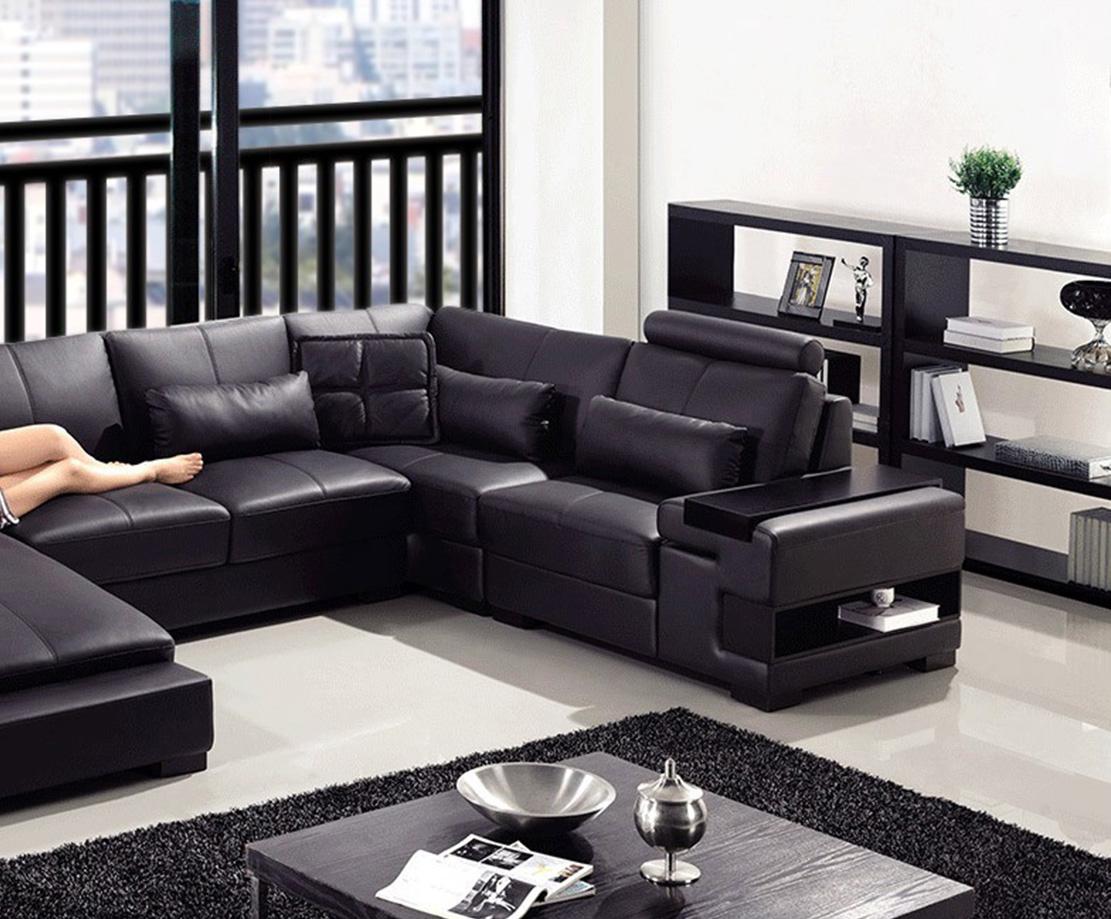 

    
VIG Furniture Divani Casa Diamond Sectional Sofa Black VGYIT285-1
