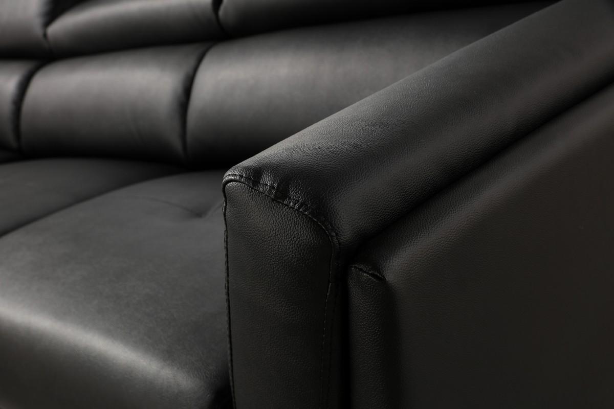 

    
VIG Divani Casa Doss Modern Black Eco-Leather Sectional Sofa Left Facing Chaise
