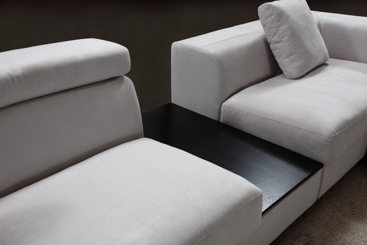 

                    
VIG Furniture Divani Casa Forte Sectional Sofa Gray Microfiber Purchase 
