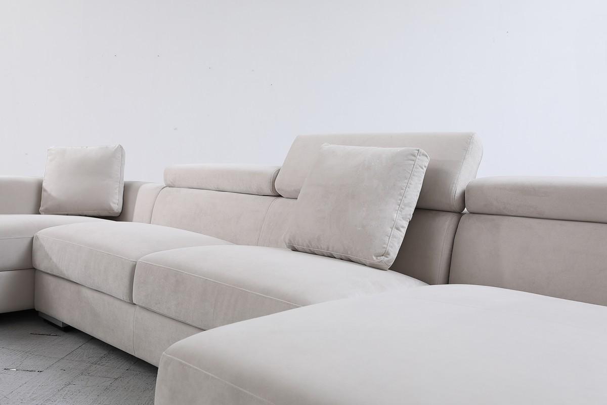 

    
VG2T0615 VIG Divani Casa Forte Gray Microfiber Modular Living Room Sectional Sofa
