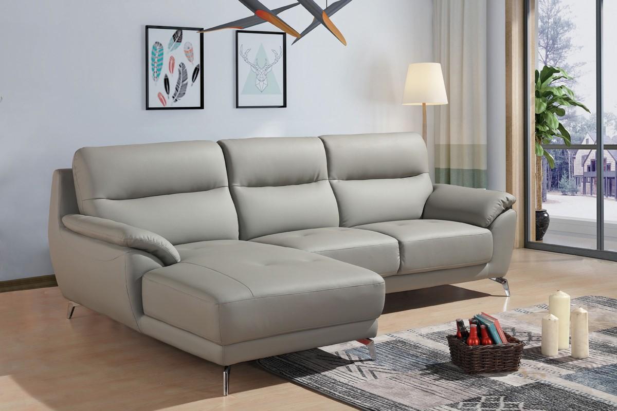 

    
VIG Divani Casa Fortson Grey Eco-Leather Sectional Sofa w/ Left Facing Chaise
