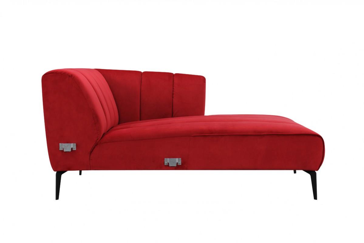 

    
 Shop  Red Fabric Sectional Sofa VIG Divani Casa Morton Modern RIGHT HAND CHASE 14454
