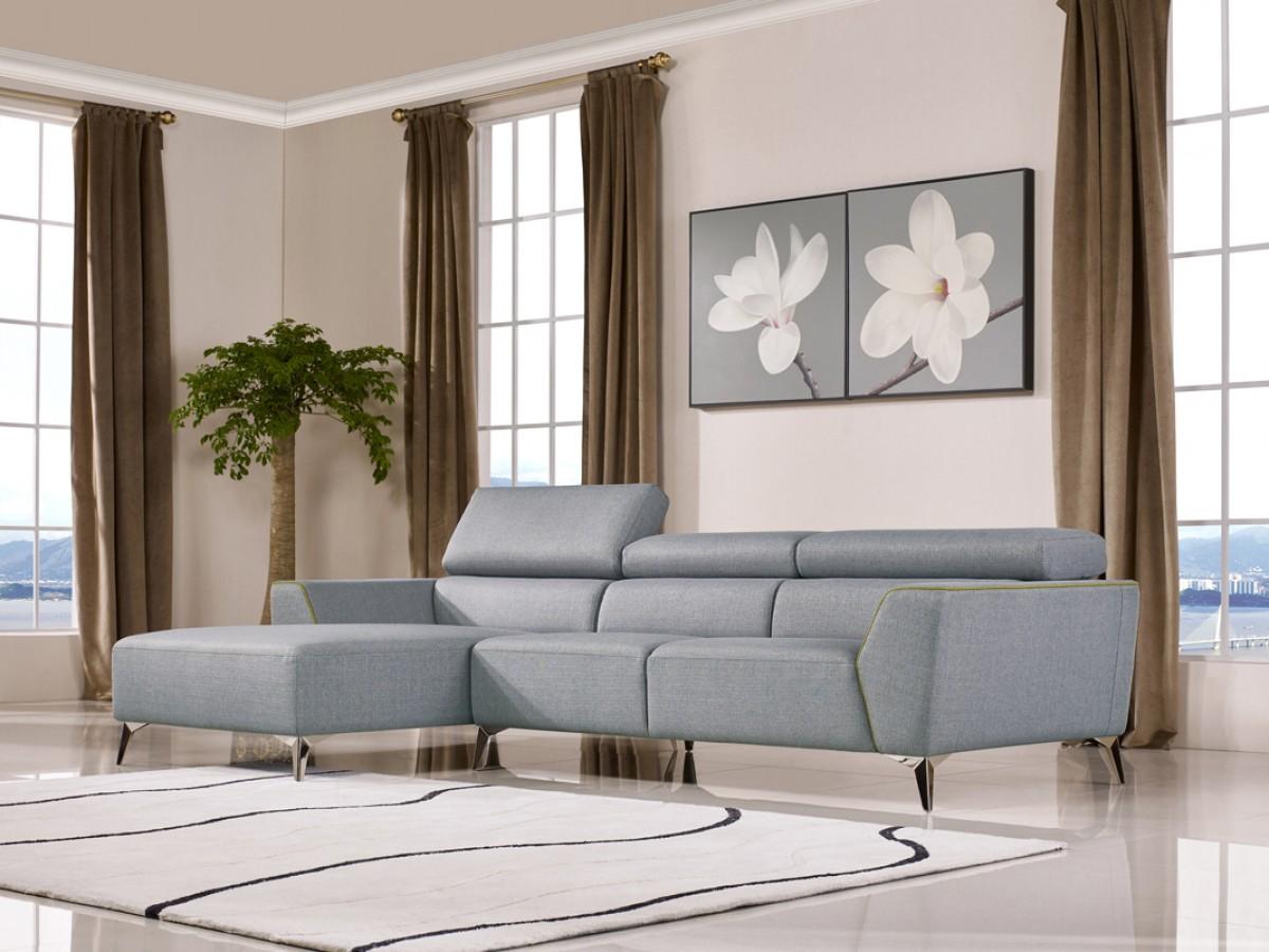 

    
Grey Fabric Sectional Sofa VIG Divani Casa Sawtelle Modern Contemporary
