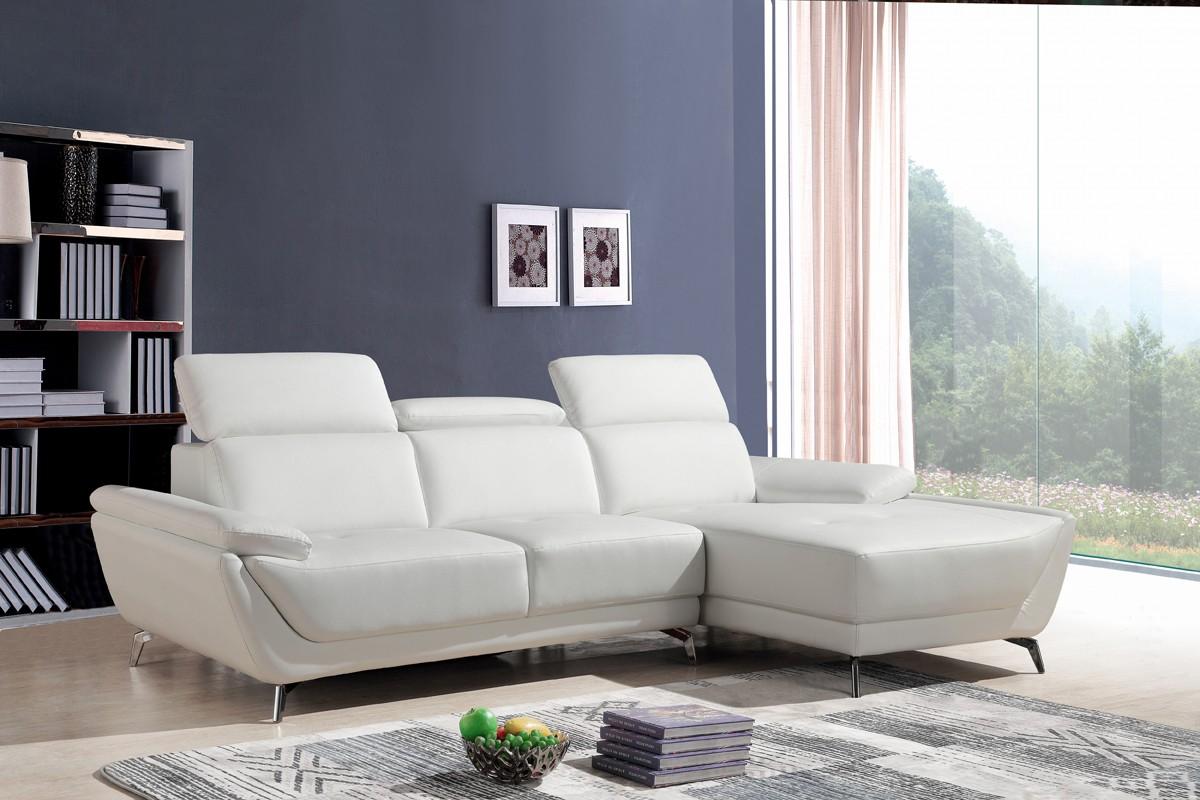 

    
VIG Divani Casa Sterling Modern White Eco-Leather Sectional Right Hand Chase
