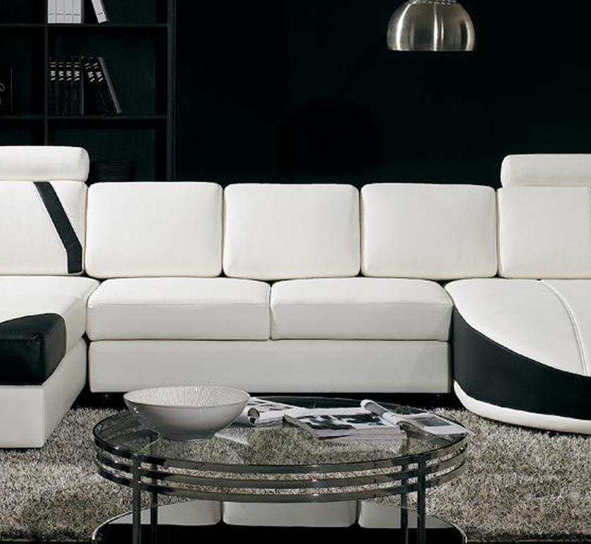 

    
VIG Furniture Divani Casa T57 Sectional Sofa Black/White VGYIT57-BL
