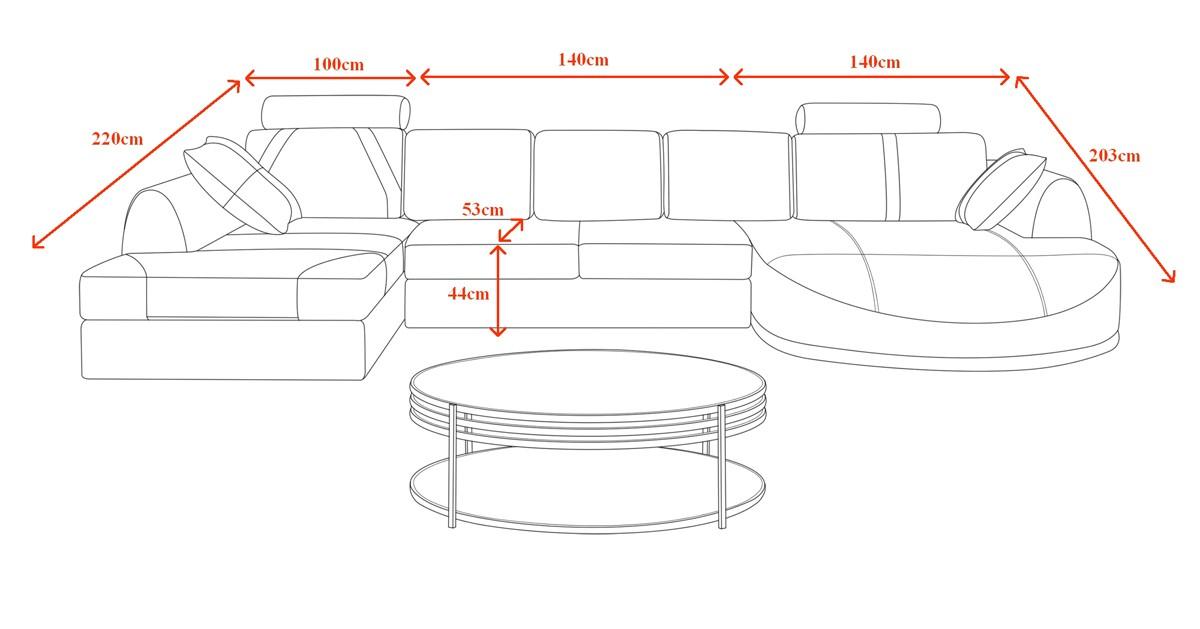 

    
VGYIT57-BL VIG Furniture Sectional Sofa
