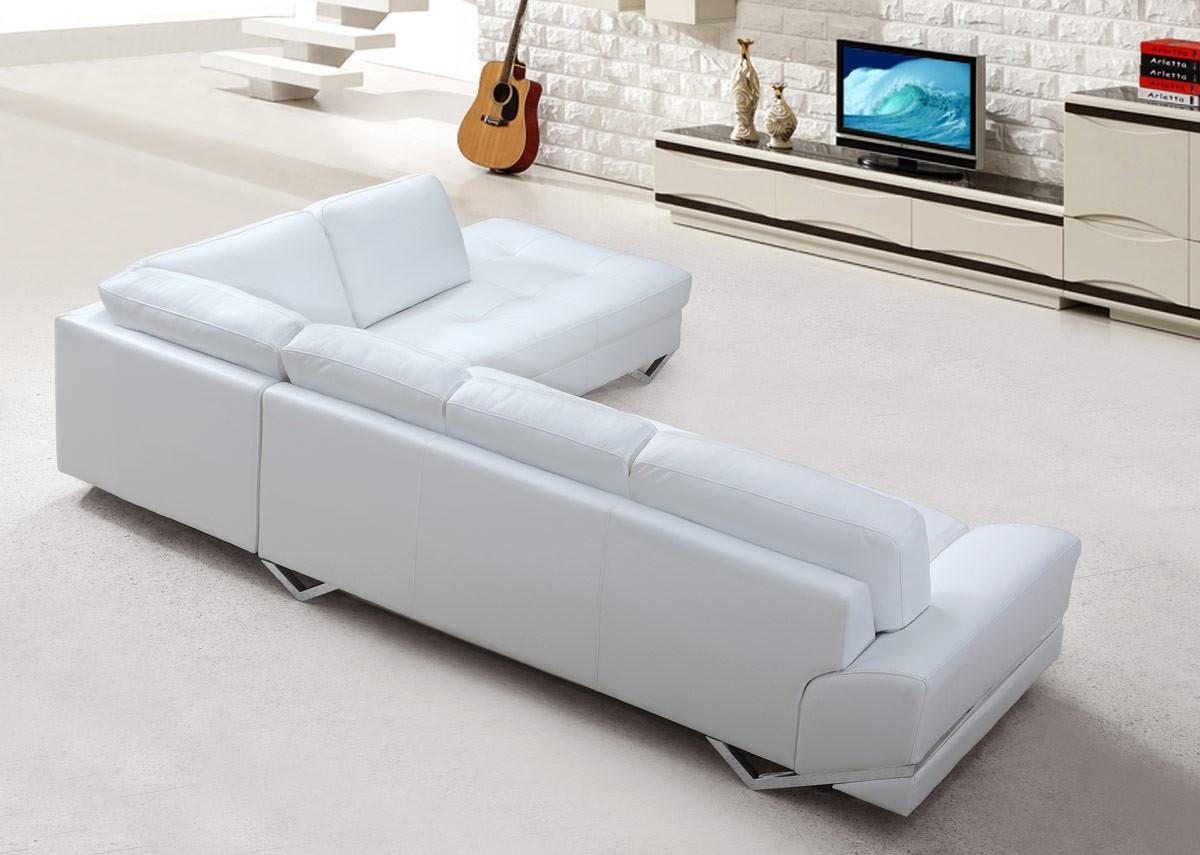 

    
VIG Divani Casa Vanity White Eco-Leather Sectional Sofa Modern Contemporary
