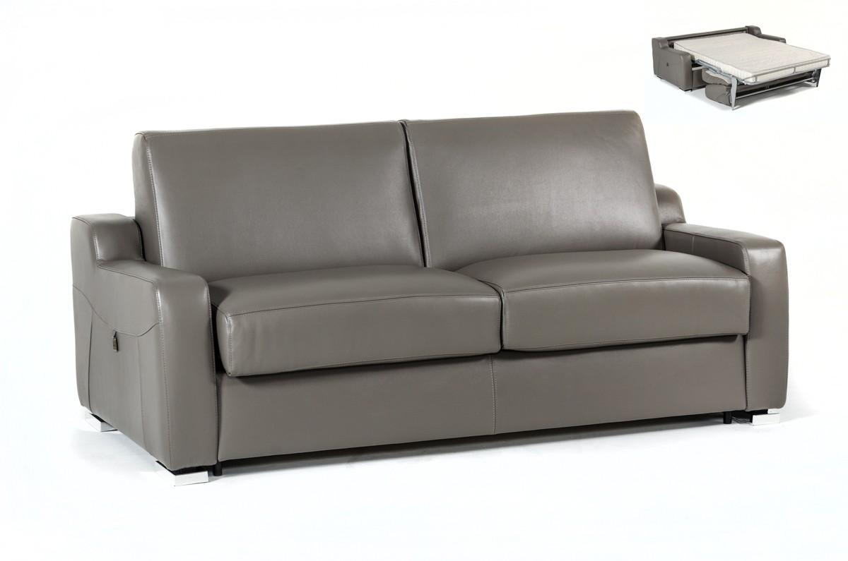 Contemporary, Modern Sofa bed VGNTDALIA-GRY VGNTDALIA-GRY in Gray Italian Leather