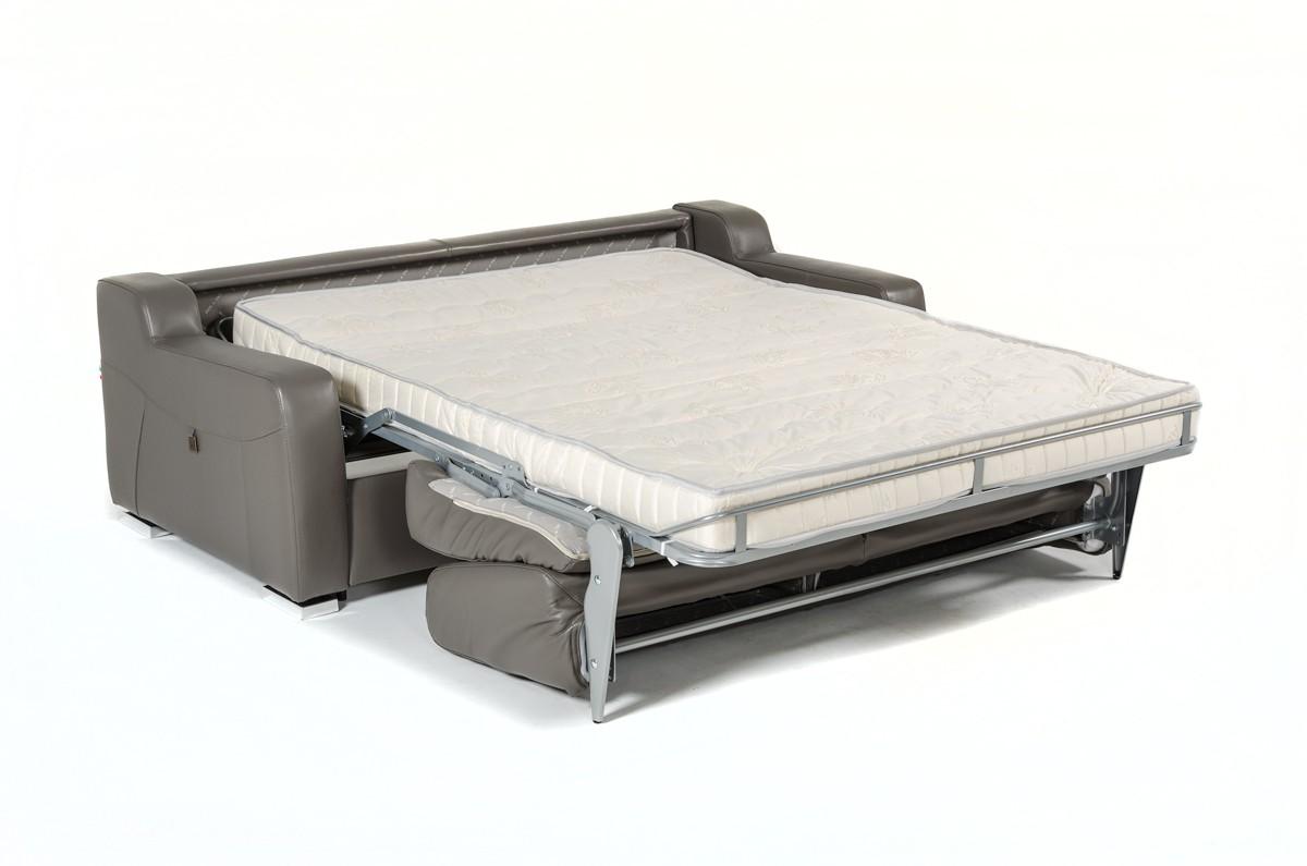 

    
Grey Full Genuine Leather Sofa Bed VIG Estro Salotti Dalia Modern MADE IN ITALY
