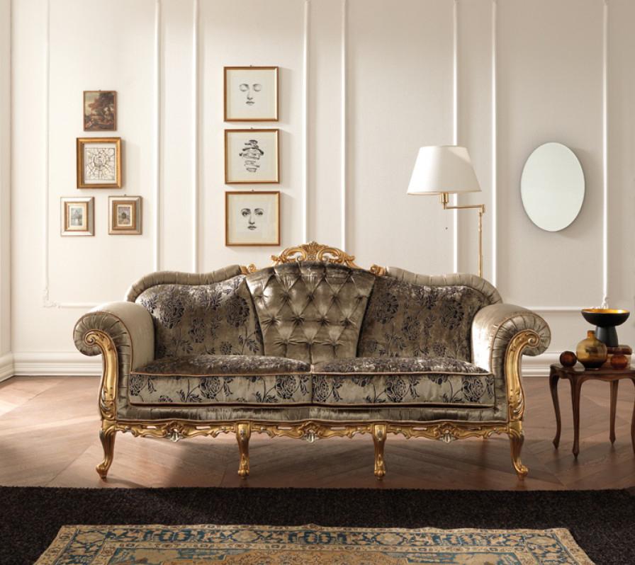 VIG Estro Salotti Edward Royal luxury Italian Fabric Sofa Set 3Pcs ...