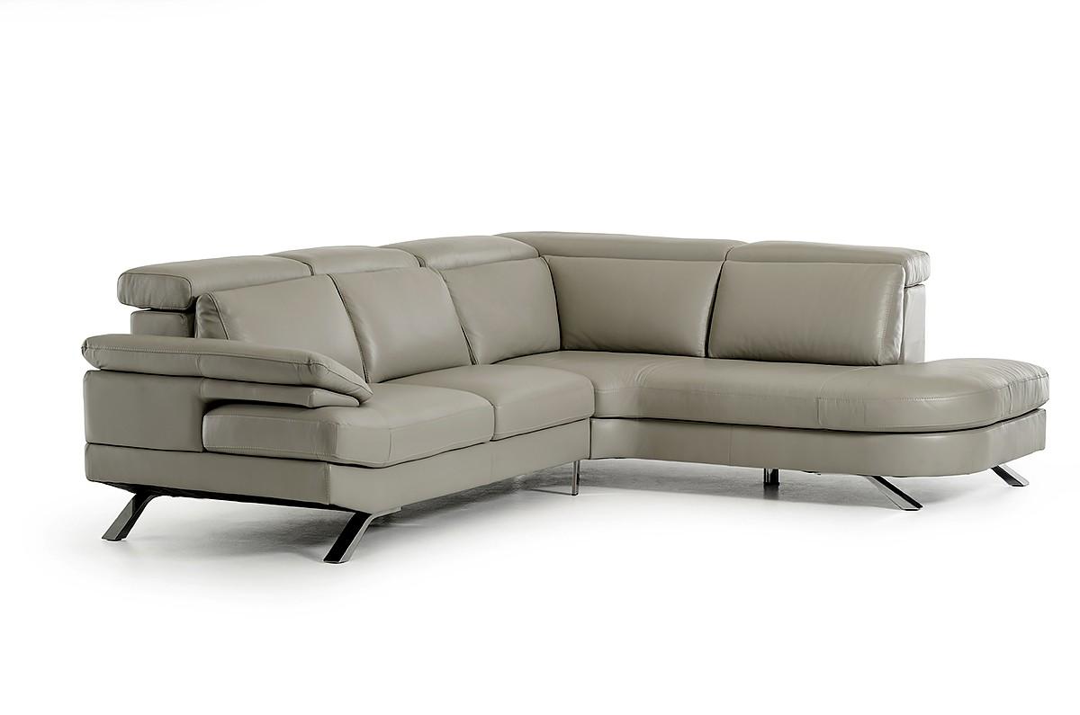 

    
VIG Furniture Estro Salotti Glenda Sectional Sofa Gray VGNTGLENDA-GRY
