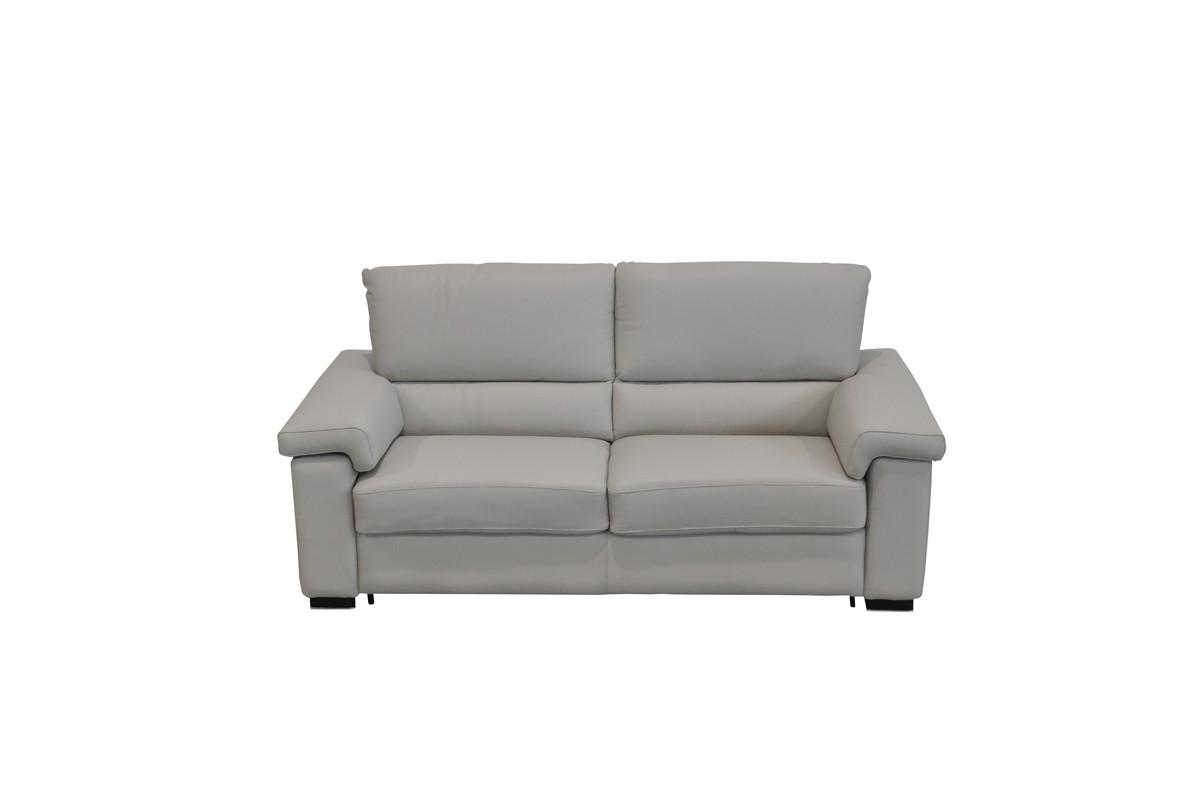 

    
VGNTSPOCK-E3018 Light Grey Full Leather Sofa Bed VIG Estro Salotti Spock MADE IN ITALY Modern
