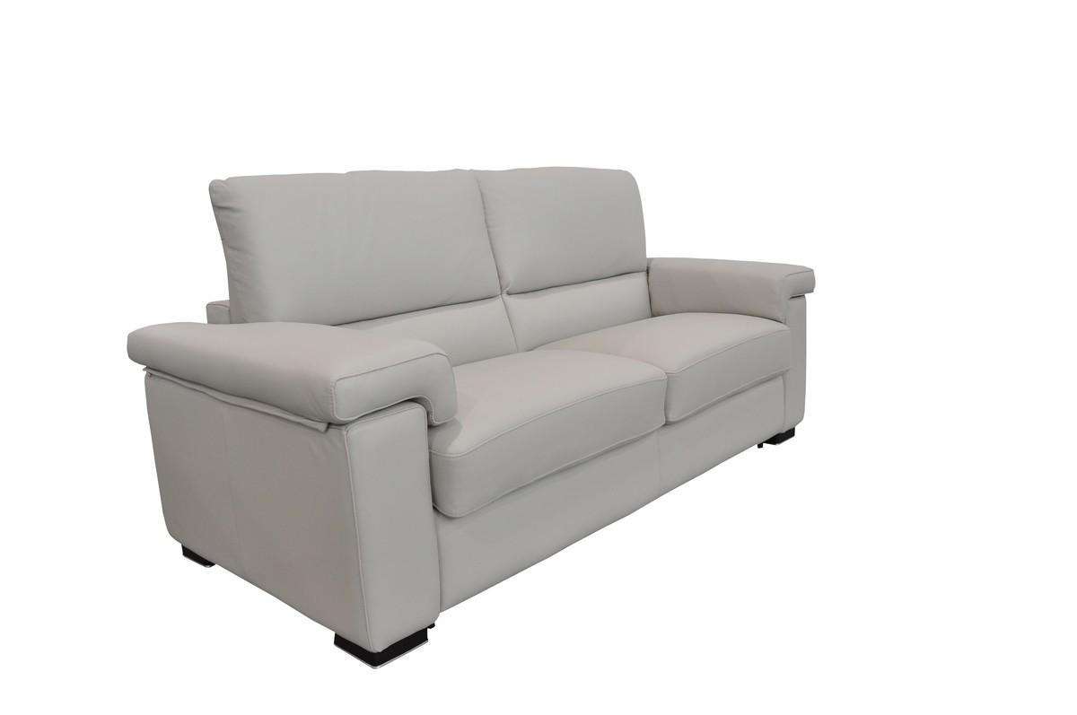 

    
Light Grey Full Leather Sofa Bed VIG Estro Salotti Spock MADE IN ITALY Modern
