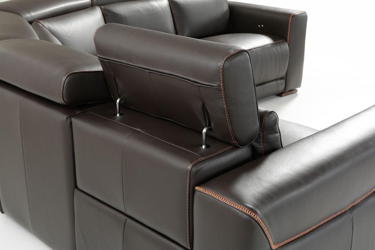 

                    
VIG Furniture Estro Salotti Thelma Reclining Sectional Brown Italian Leather Purchase 
