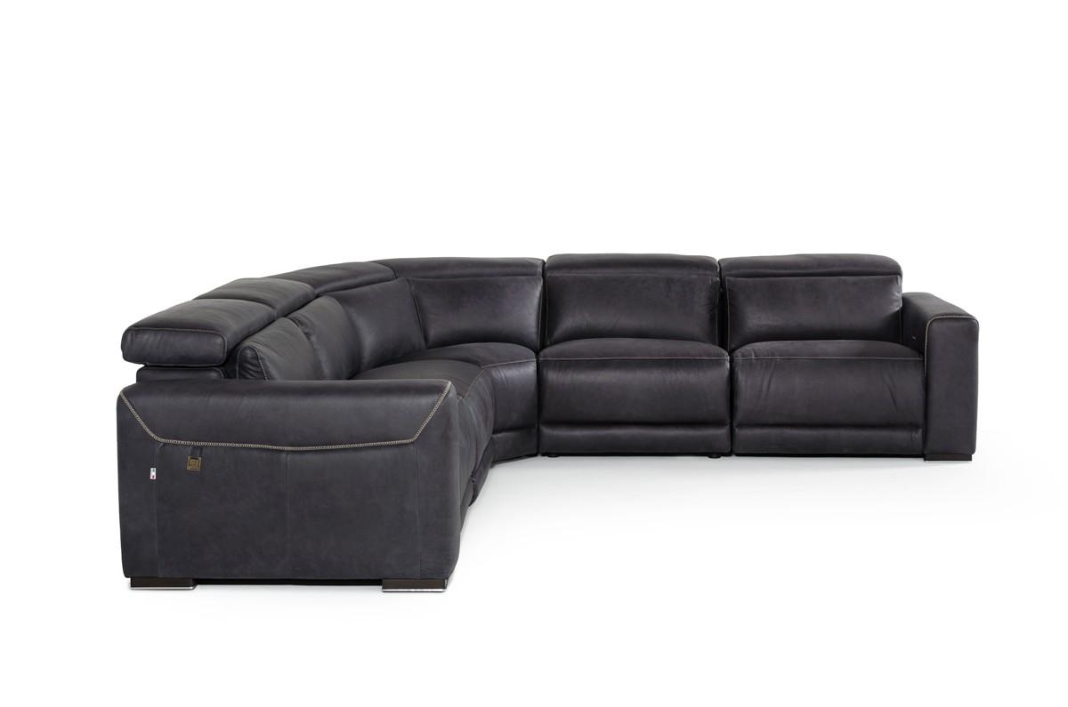 

                    
VIG Furniture Estro Salotti Thelma Reclining Sectional Black Genuine Leather Purchase 

