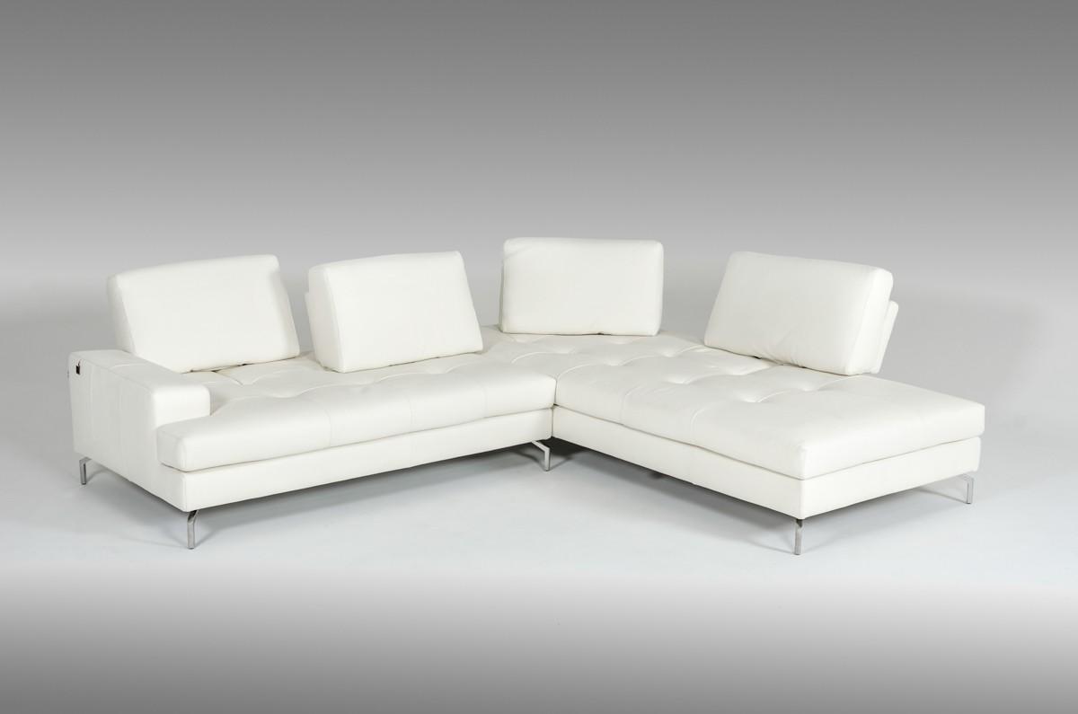 

    
 Shop  White Full Genuine Leather Sectional RIGHT VIG Estro Salotti Voyager Modern

