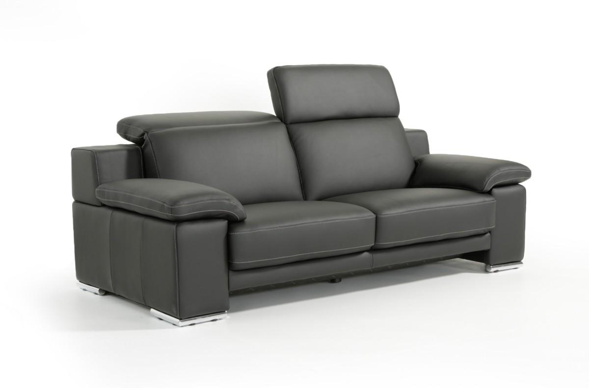 

    
Black Full Italian Leather Sofa Set 3Pc VIG Estro Salotti Evergreen Modern

