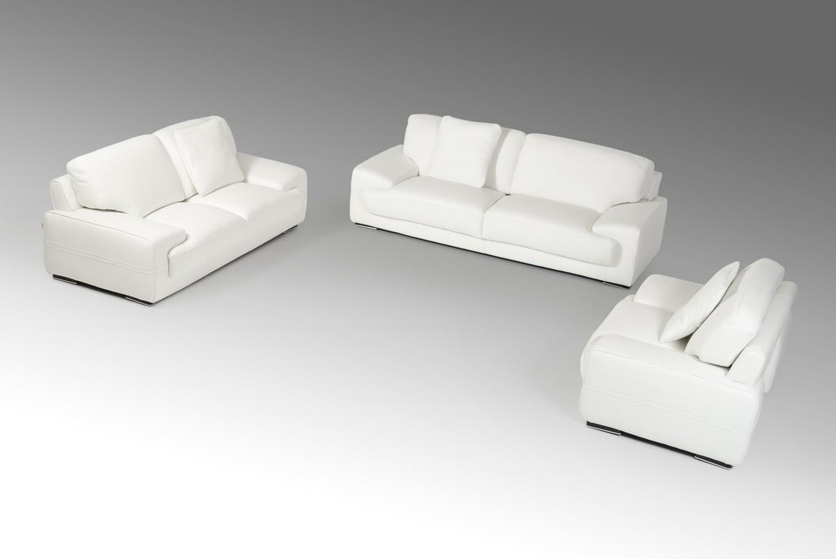 

    
White Italian Leather Sofa Set 3Pcs VIG Estro Salotti Evita MADE IN ITALY Modern

