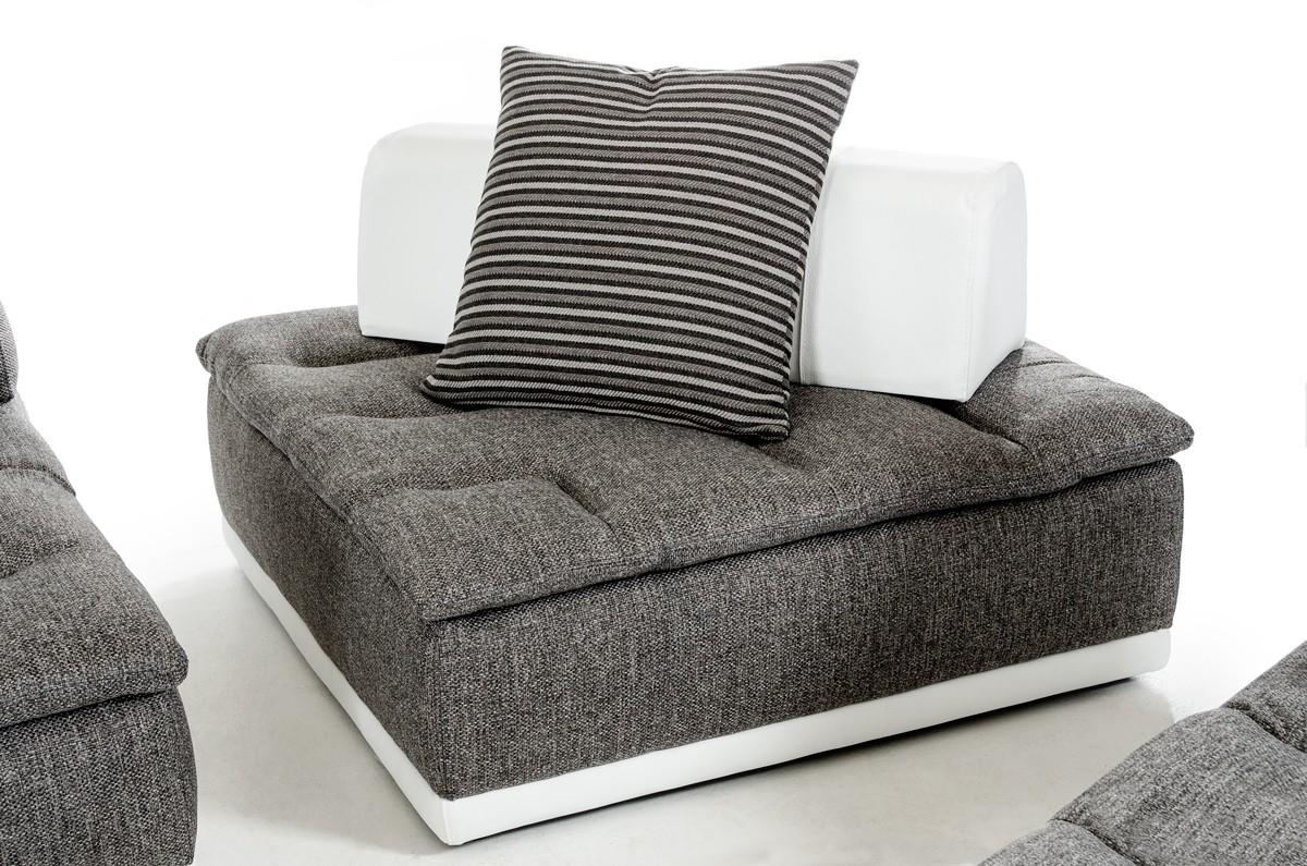 

    
VGFTPANORAMA-GRYWHT-2 Grey Fabric & Italian White Leather 5Pcs Sectional Sofa VIG David Ferarri Panorama SPECIAL ORDER

