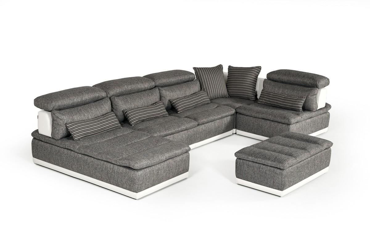 

    
Grey Fabric & Italian White Leather 5Pcs Sectional Sofa VIG David Ferarri Panorama SPECIAL ORDER
