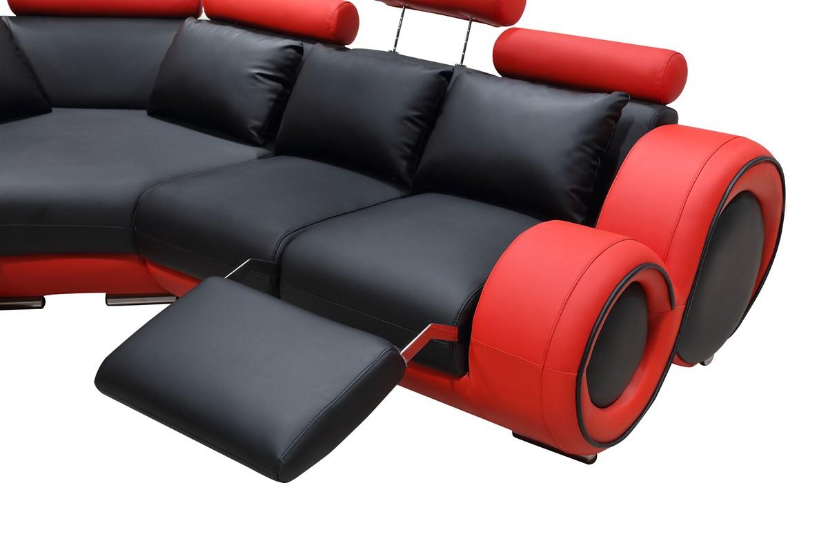 

                    
VIG Furniture Divani Casa 4087 Sectional Sofa Black/Red Bonded Leather Purchase 
