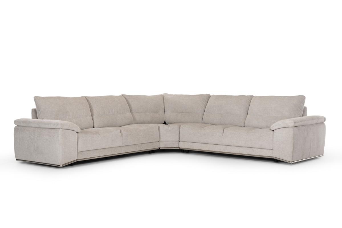 

    
VIG Modern Divani Casa Antioch Light Grey Fabric Sectional Corner Sofa
