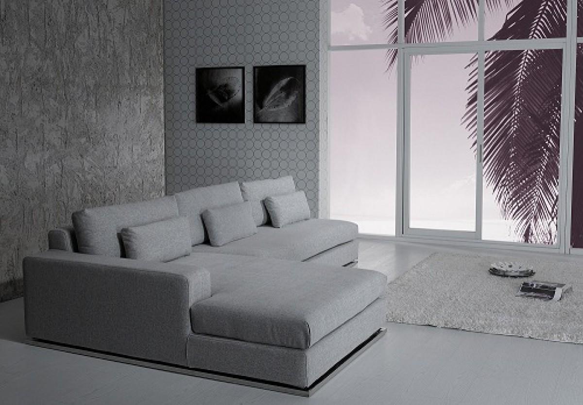 

    
VIG Furniture Divani Casa Ashfield Sectional Sofa Gray VGYIC08B
