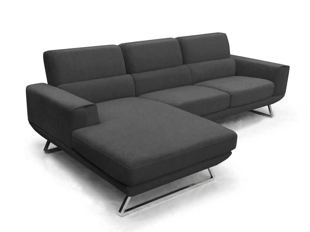 

    
Dark Grey Fabric Sectional Sofa VIG Divani Casa Becket Modern LEFT FACING CHAISE
