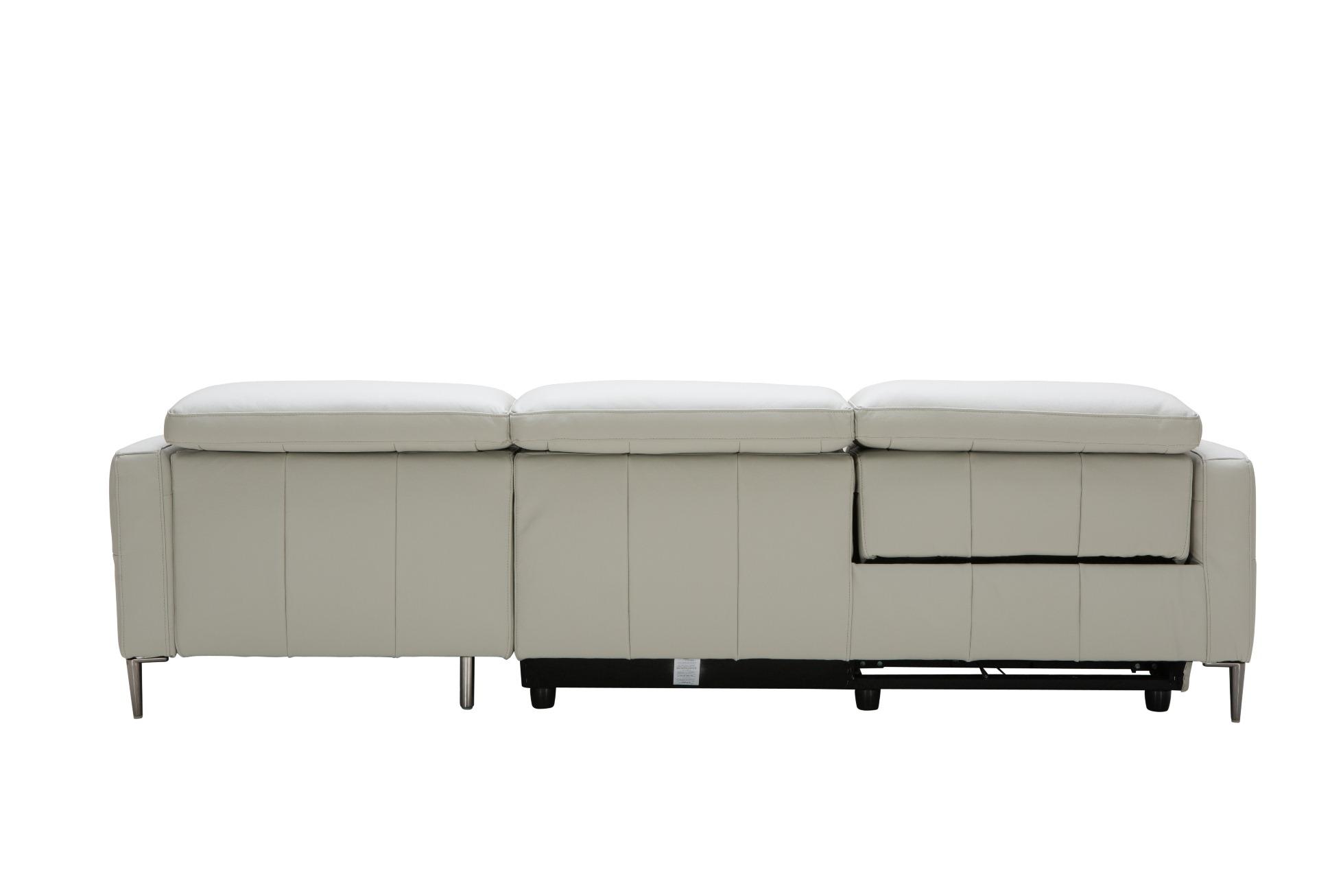

        
VIG Furniture Divani Casa Booth Sectional Sofa Gray Leather 00840729143318

