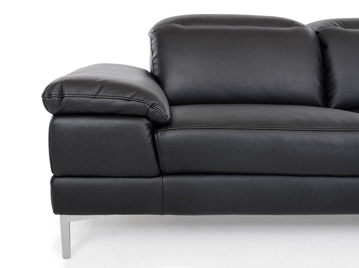 

    
VIG Furniture Divani Casa Carnation Sectional Sofa Black VGKK1872-BLK
