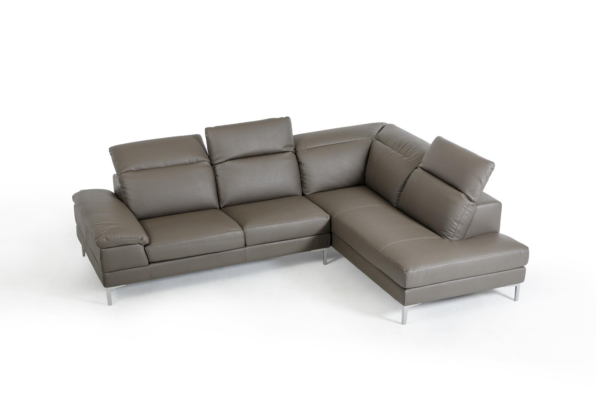 

    
VIG Furniture Divani Casa Carnation Sectional Sofa Gray VGKK1872-GRY
