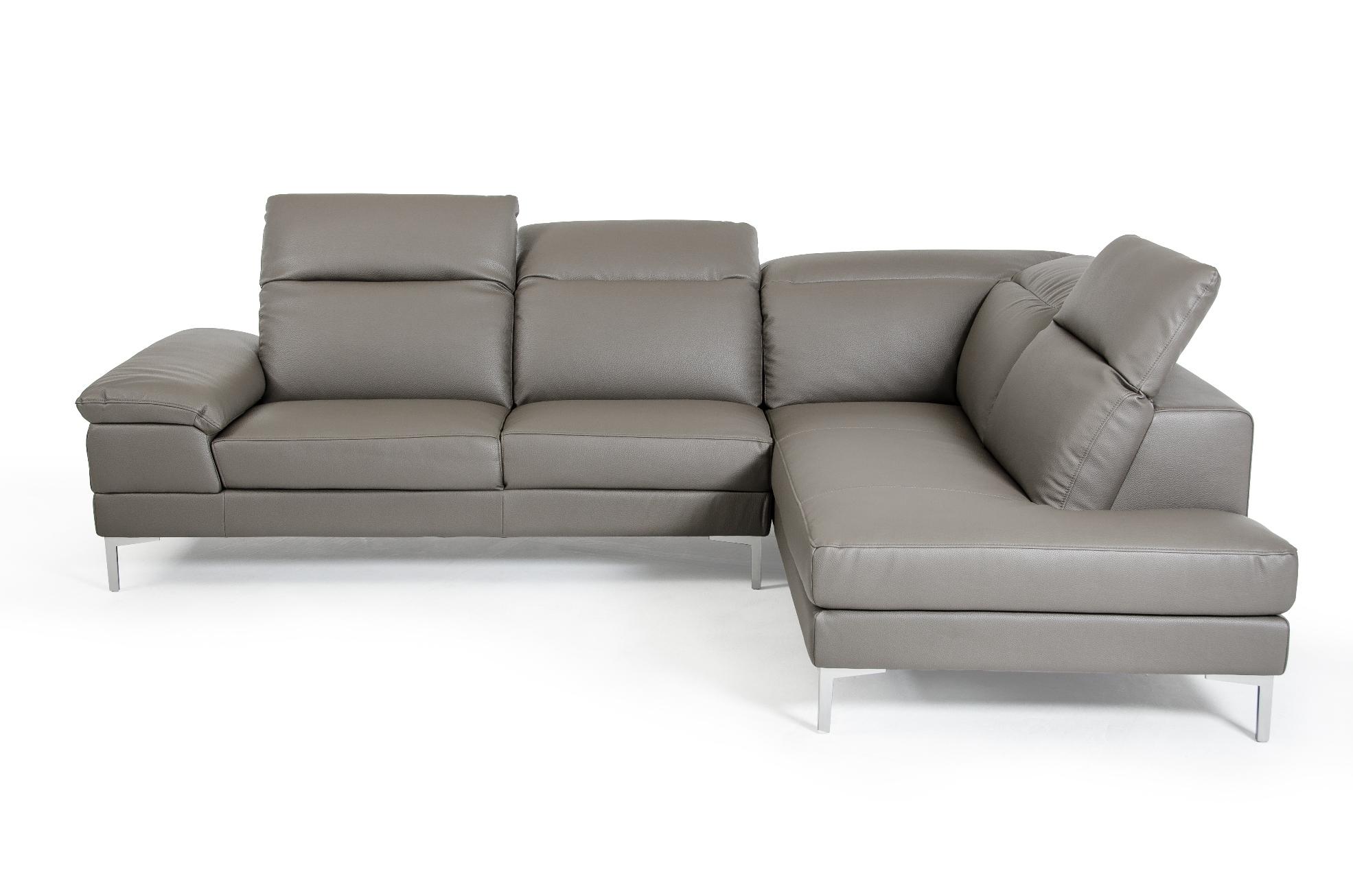 

        
VIG Furniture Divani Casa Carnation Sectional Sofa Gray Eco-Leather 00840729111133

