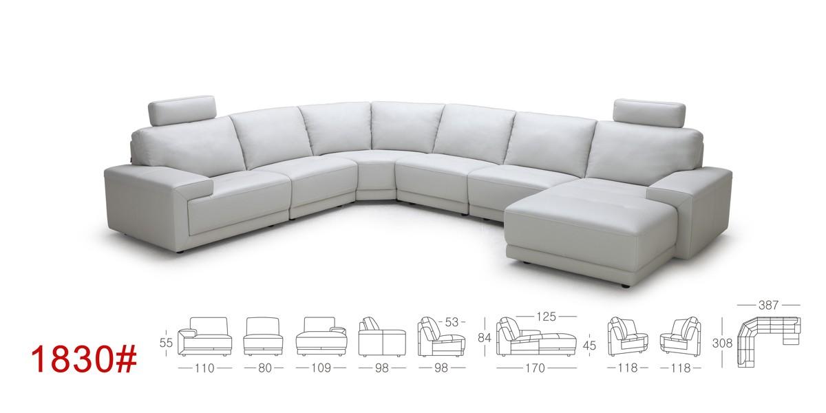 

    
VIG Modern Divani Casa Cypress White Eco-Leather Sectional Corner Sofa with Headrests
