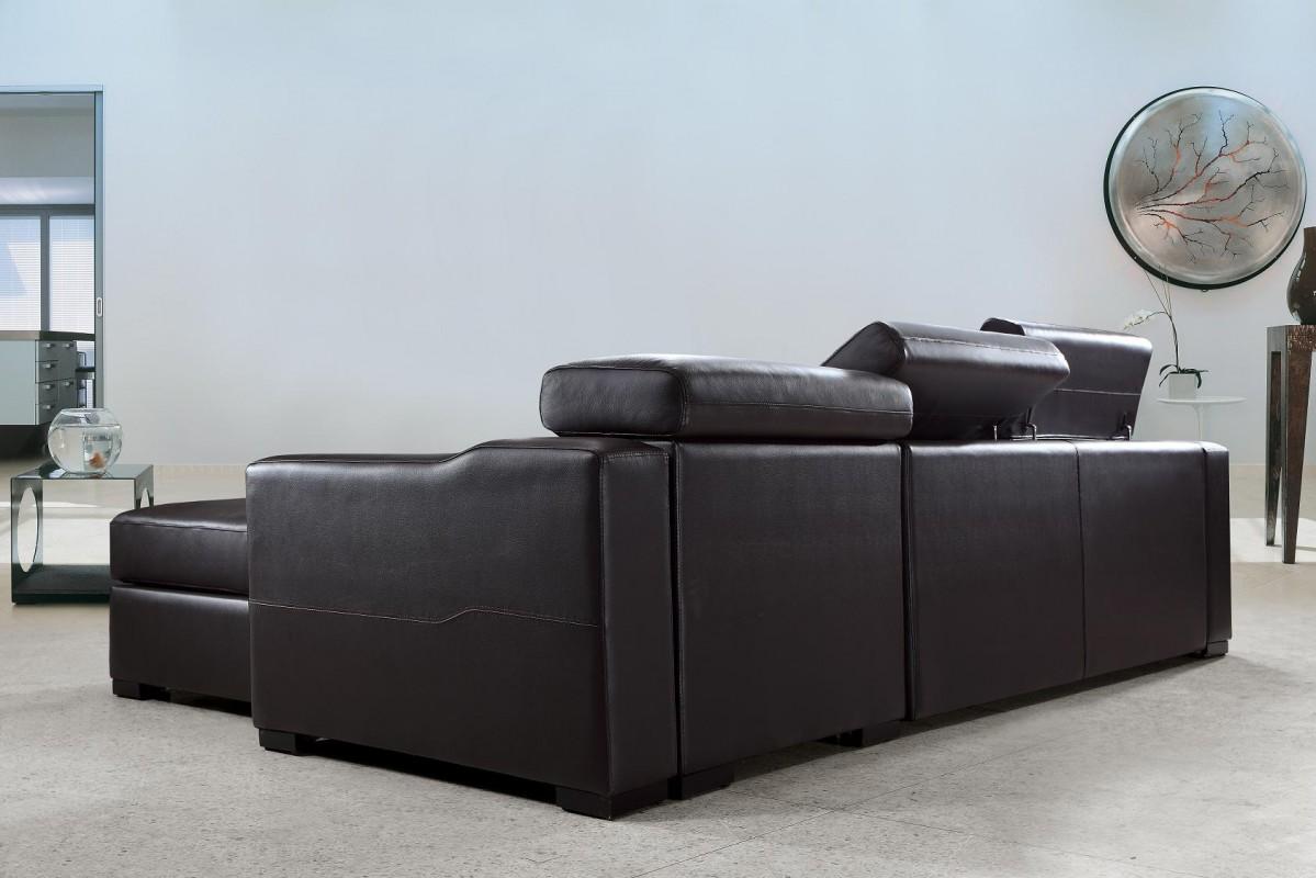 

        
VIG Furniture Divani Casa Flip Sectional Sofa Bed Espresso Leather 00840729103923
