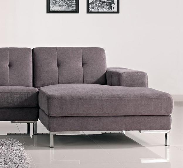 

    
Grey Fabric Sectional Sofa w/ Right Facing VIG Divani Casa Forli Modern
