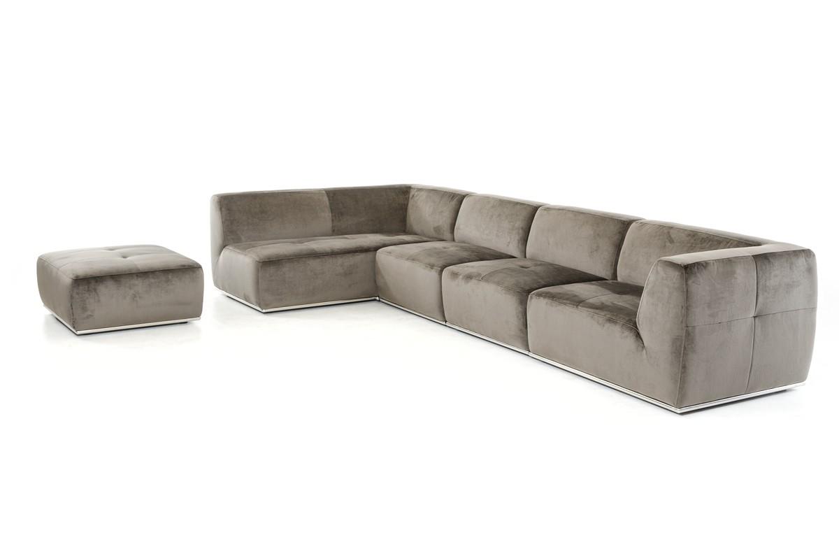 

    
Grey Fabric Sectional Sofa w/Ottoman LHC VIG Divani Casa Hawthorn SPECIAL ORDER

