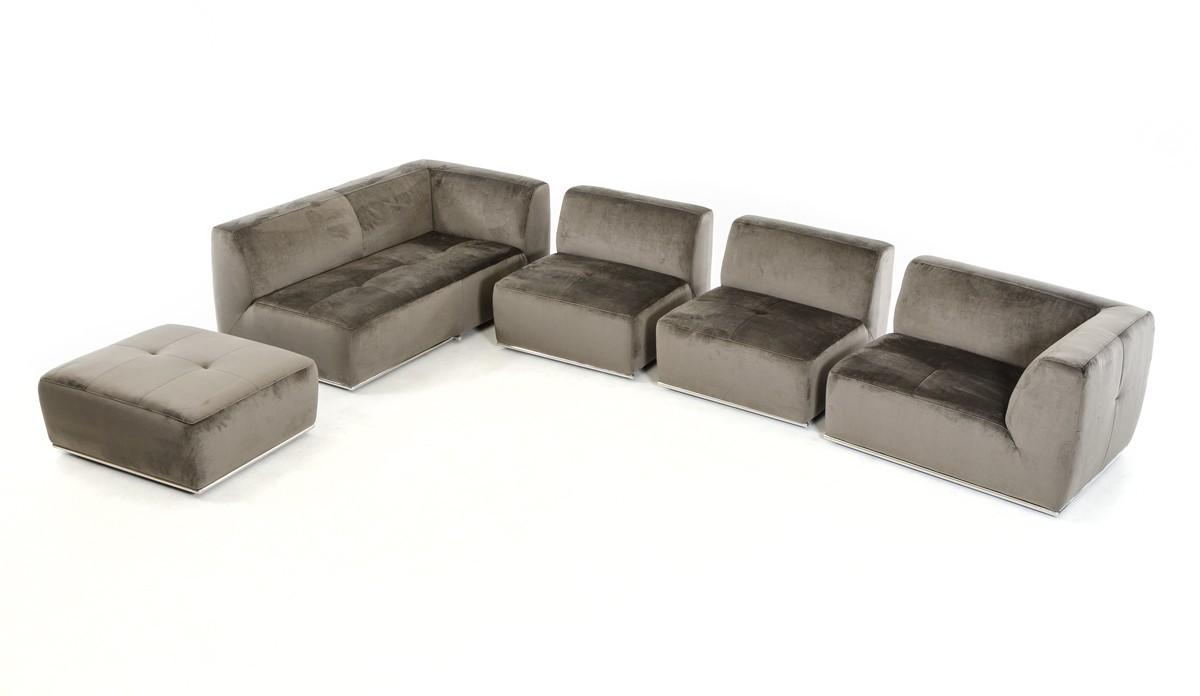 

    
VIG Furniture Divani Casa Hawthorn Sectional Sofa Set Gray VGKK2388-LAF-C-649 Set-2-LHC
